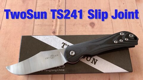 TwoSun TS241 S90V Slip Joint /includes disassembly/ Super lightweight Slippy !!