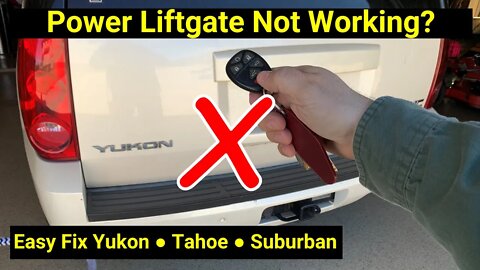 ✅ Yukon/Tahoe ● Rear Power Lift Gate Won’t Auto Open ● Easy Fix