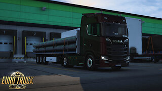 ETS2 | Scania 730 S | Rennes FR to Le Mans FR | Iron Pipes 24t
