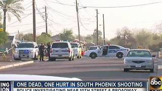 One dead, one hurt in south Phoenix shooting