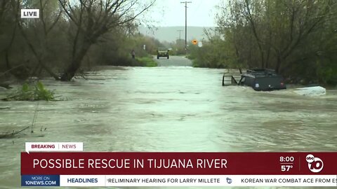 Possible water rescue near Tijuana River