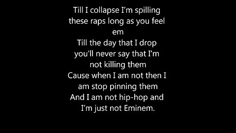 Eminem - Till i collapse