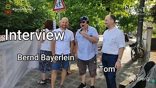 Interview in Nürnberg mit Bernd Bayerlein und Tom vom Team Menschenrechte