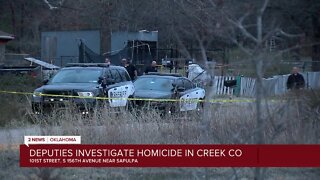 Deputies Investigate Homicide in Creek Co