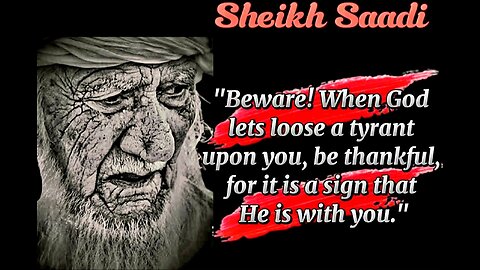 Whatever you sow, you will reap; so never plant thorns in someone's garden. Quotes by Sheikh Saadi