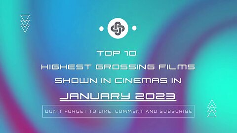 JANUARY 2023 | HIGHEST-EARNING FILMS IN THEATERS