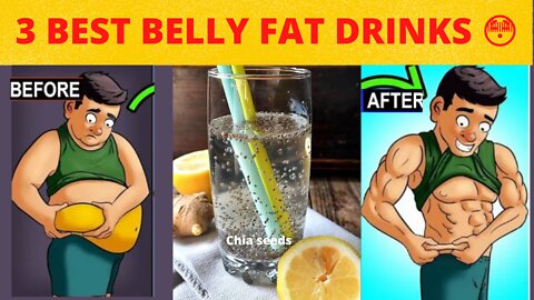 3 BEST BELLY FAT DRINKS 😳 HOME REMEDIES