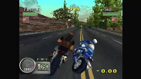 Road Rash 3D PS1 Gameplay