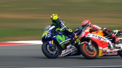 SepangClash || Rossi and Marquez get physical!