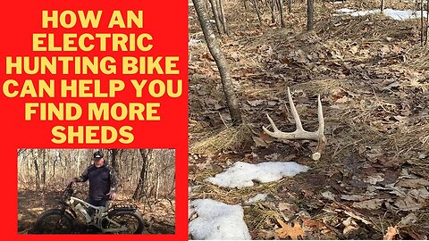 Find more shed deer antlers with an Electric Hunting Bike