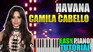 Havana - Camila Cabello | Easy Piano Tutorial