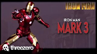 Threezero Avengers Infinity Saga Iron Man Mark 3 DLX Figure @The Review Spot