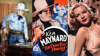 SIX SHOOTIN' SHERIFF (1938)Ken Maynard, Marjorie Reynolds & Lafe McKee | Western | B&W