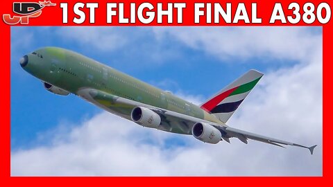 First Flight of VERY LAST AIRBUS A380 | Emirates at Toulouse