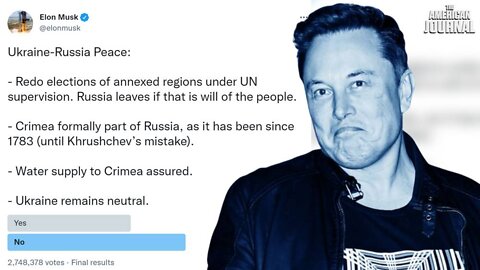 Elon Musk’s “Peace Poll” Exposes The Insane War Hunger Of Ruling Elite