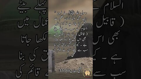 Sahi Bukhari #3335 #islamicvideo #religion #hadees #hadith #viral #hadeesenabvi #shorts