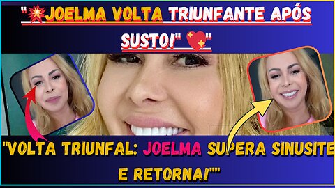 Volta Triunfal😉, #joelma Supera Sinusite e Retorna! #joelmacalypso Volta Triunfante Após Susto viva!