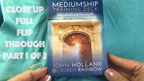 Mediumship Training Deck By John Holland & Lauren Rainbow - Part 1 of 2 - Close Up Full Flip Through