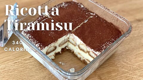 Light Tiramisu - Ricotta Tiramisu Recipe without Mascarpone