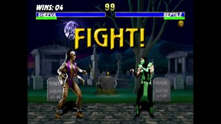 Ultimate Mortal Kombat 3 Plus Beta 2 - Purple Sheeva - Ultimate Difficult - No Continues