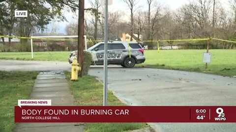 Body found in burning car in North College Hill