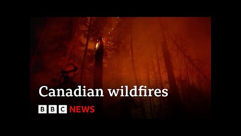 Canadian wildfires: Yellowknife evacuates 20,000 people - BBC News