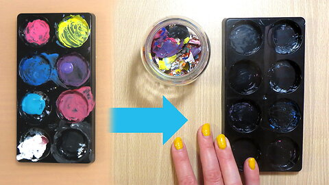 How to Clean an Acrylic Paint Palette