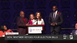 Gov. Whitmer vetoes four election bills