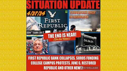 SITUATION UPDATE 4/28/24 - Is This The Start Of WW3?, Global Financial Crises,Cabal/Deep State Mafia
