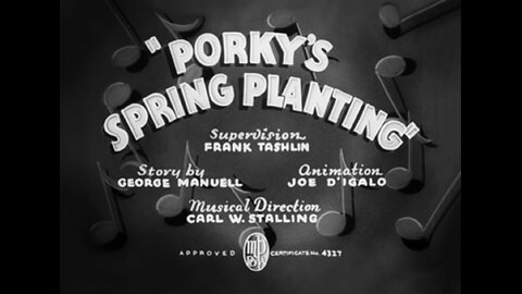 1938, 7-25, Looney Tunes, Porky’s spring planting