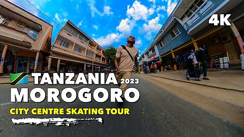 🇹🇿Tanzania Beautiful City Centre Morogoro: Skating Tour 4K