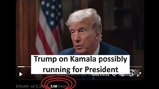 Trump on Kamala possibly running for president