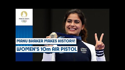 'Manu Bhaker' wins Medal | Womens 10meters Air Pistol Shooting | Paris 2024 Highlights