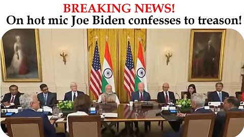 Joe Biden caught on hot mic confessing to treason! - June 26, 2023
