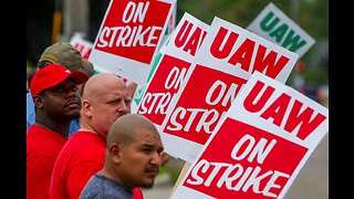 В США началась крупная забастовка рабочих трёх американских автогигантов