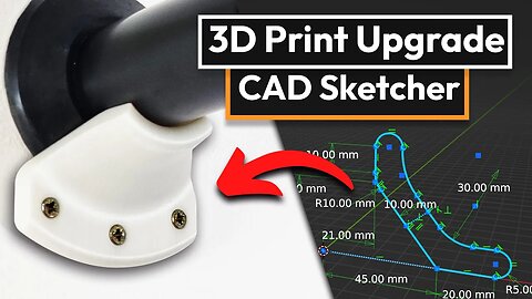 10kg to 80kg 3D Printed Support Upgrade | Blender CAD Sketcher Design