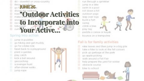 "Outdoor Activities to Incorporate into Your Active Lifestyle" Fundamentals Explained