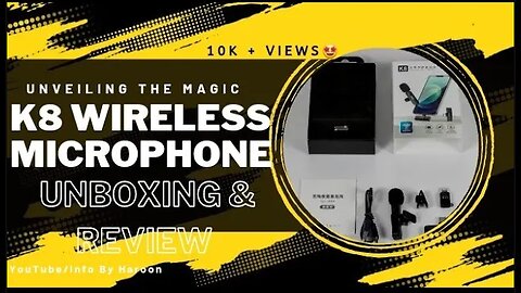 Unveiling the Magic: "K8 Wireless microphone" | Unboxing & Full Review!!🤩 #unboxing #microphone