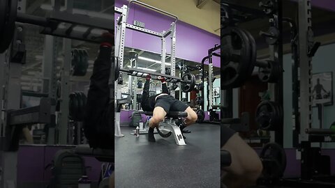 Axle Bar Bench Press! #shorts