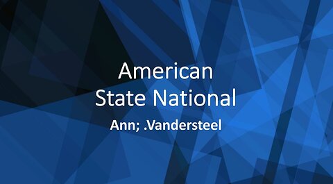 Ann Vandersteel - American State National Information 10-6-2023