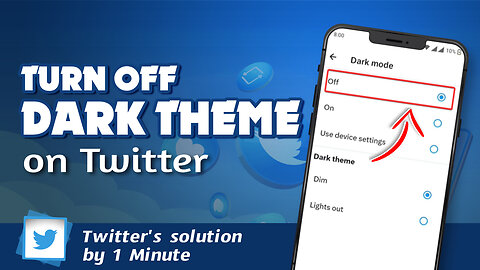 How to turn off the dark theme on Twitter