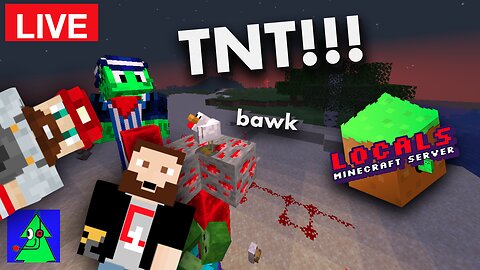TNT Mining Enterprises! (with G1Games) - Locals Minecraft Server SMP Ep39 LiveStream