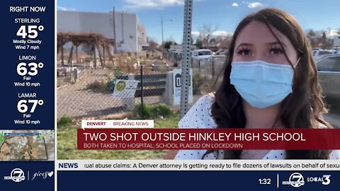 Parents wait for students to be released after Hinkley HS shooting