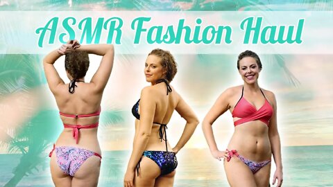 ASMR Summer Fashion Haul Try On with 3Dio Whispering & Fabric Sounds, YOINS Sale Going on Now!