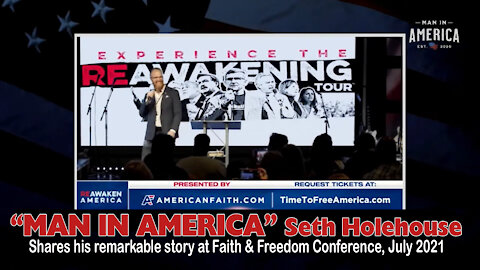Man in America Seth Holehouse Shares His Story at Faith and Freedom Conference