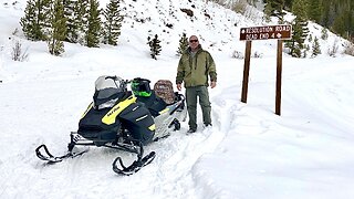 GoPro Snowmobiling Leadville Camp Hale Colorado Resolution Road to Ptarmigan Pass Rocky Mountains!!