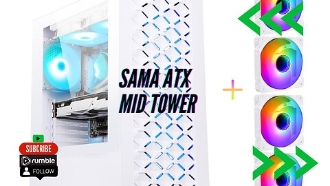 Sama ATX Mid Tower Gaming Computer Case