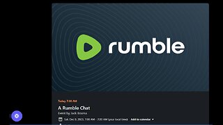 Join Me On Rumble And Use Rumble Studio Too