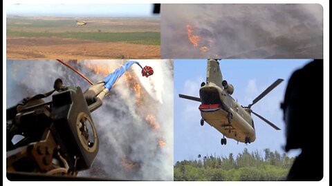 Hawaii's Chinooks combat Maui wildfires