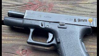 Gen 2 Glock 23 testing 40 S&W and 9mm Conversion barrel. Reliability and accuracy testing